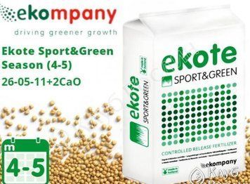 Добриво для газону Ekote Sport & Green Season 26-05-11+2CaO (4-5 місяців), 25 кг 102305 фото